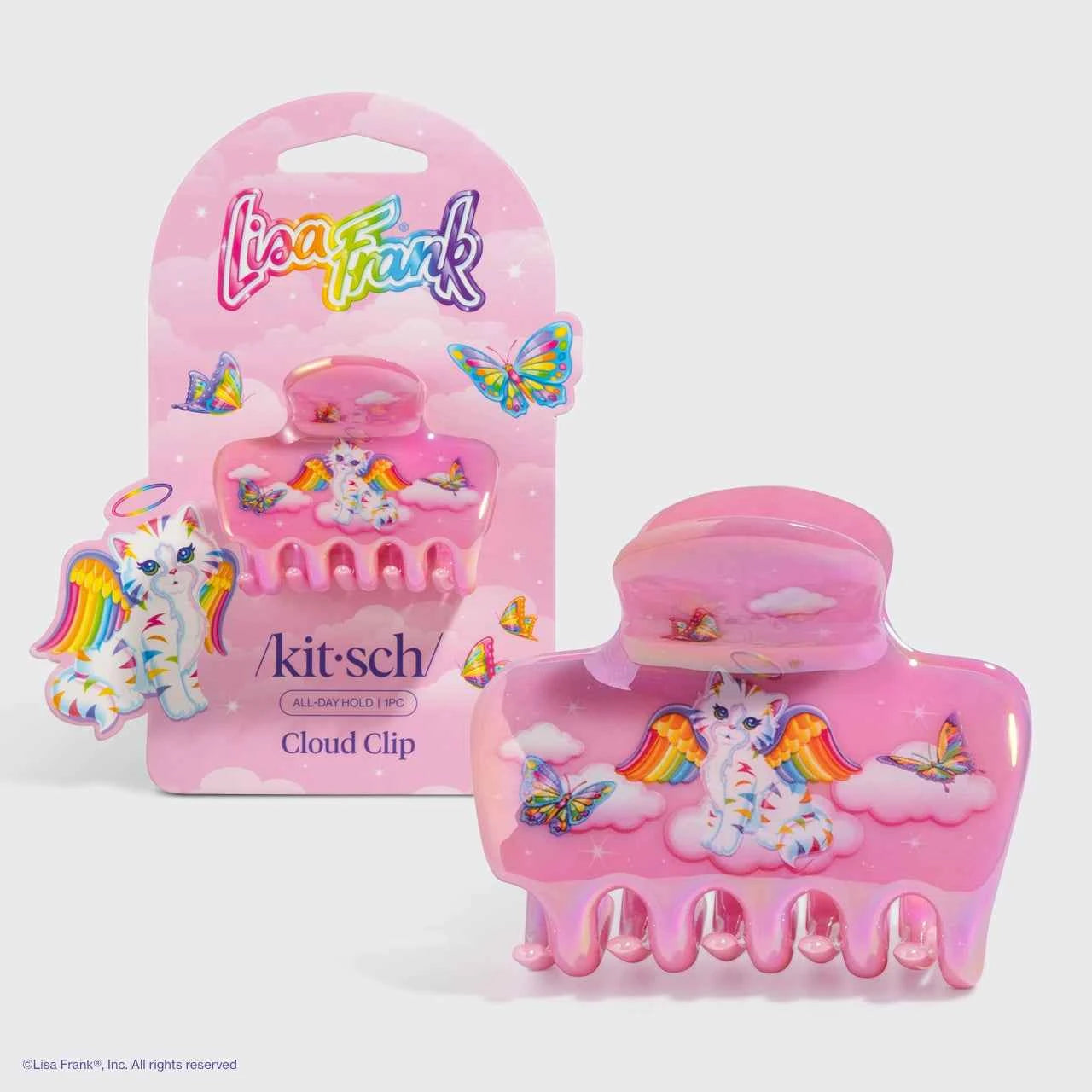 Lisa Frank X Kitsch Cloud Clip in Angel Kitty™ - Dreamy Accessory for Fun Styles