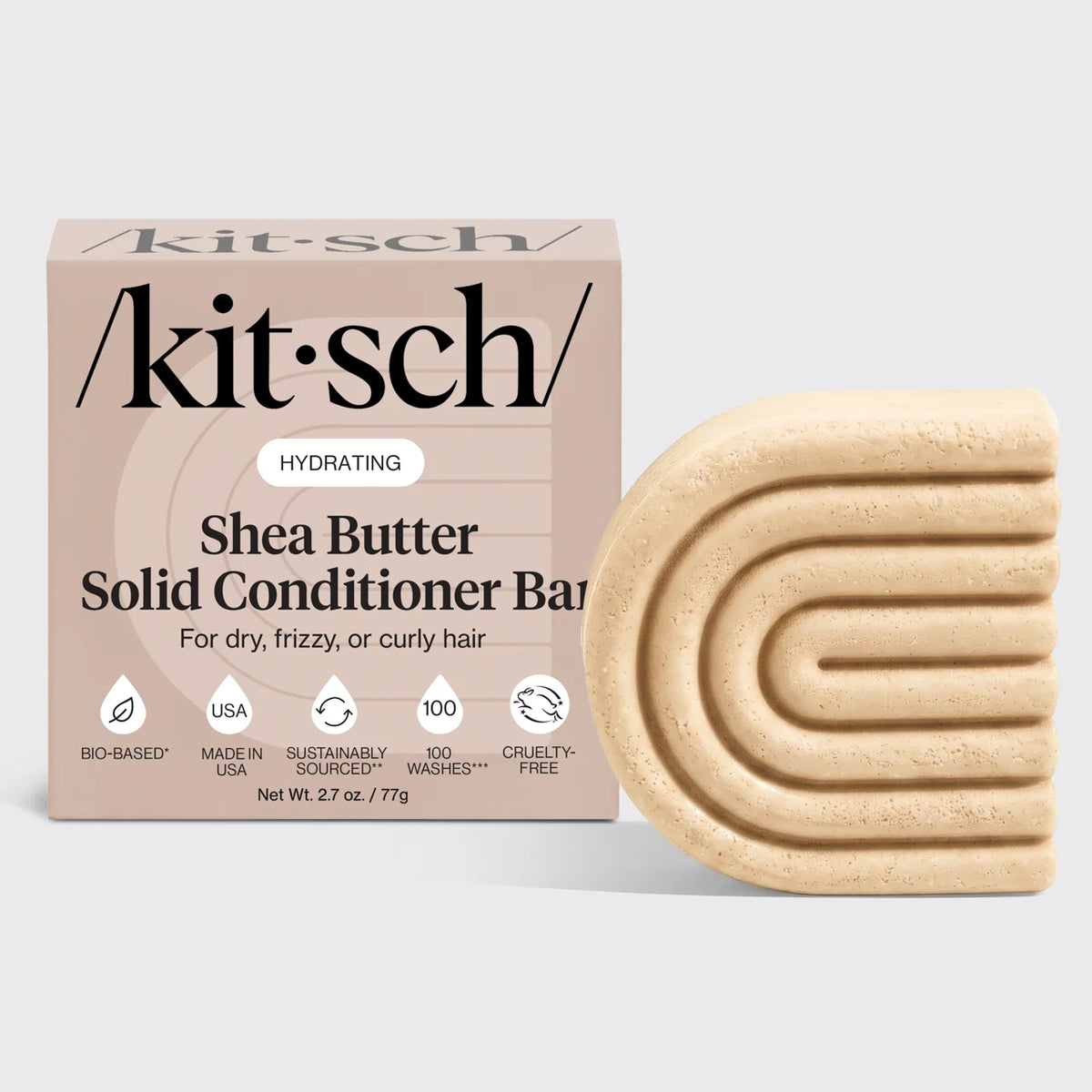 Kitsch Shea Butter Hydrating Conditioner Bar – Moisture-Rich Care for Soft, Smooth Hair