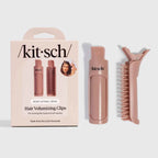 Kitsch Hair Volumizing Clip 2pc Set in Terracotta for Effortless Volume
