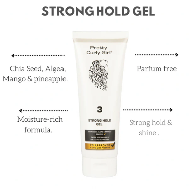 Pretty Curly Girl Flaxseed Strong Hold Gel