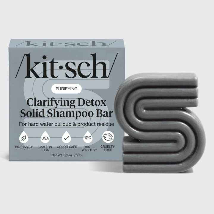 Kitsch Detox Shampoo Bar for Deep Cleansing and Revitalizing Hair