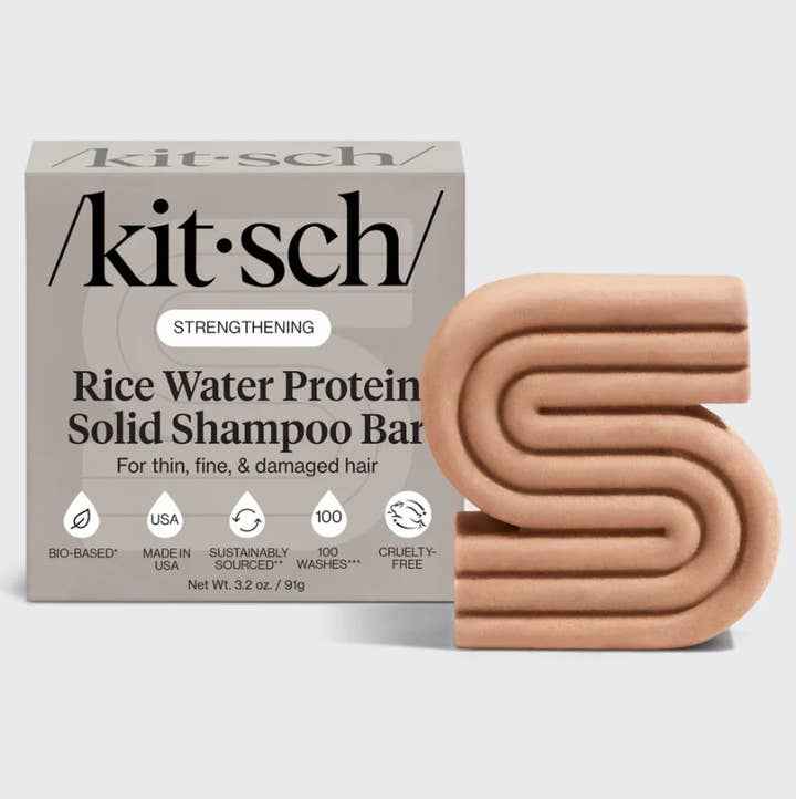 Kitsch Rice Water Shampoo Bar for Nourished and Revitalized Hair