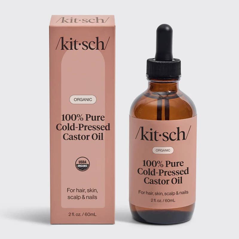 Kitsch 100% Castor Oil 2oz/59ml for Healthy Hair and Skin