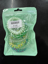 Load image into Gallery viewer, Curly Hair Tie Rings - Harlequin Hair
