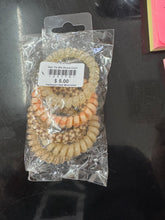 Load image into Gallery viewer, Curly Hair Tie Rings - Harlequin Hair

