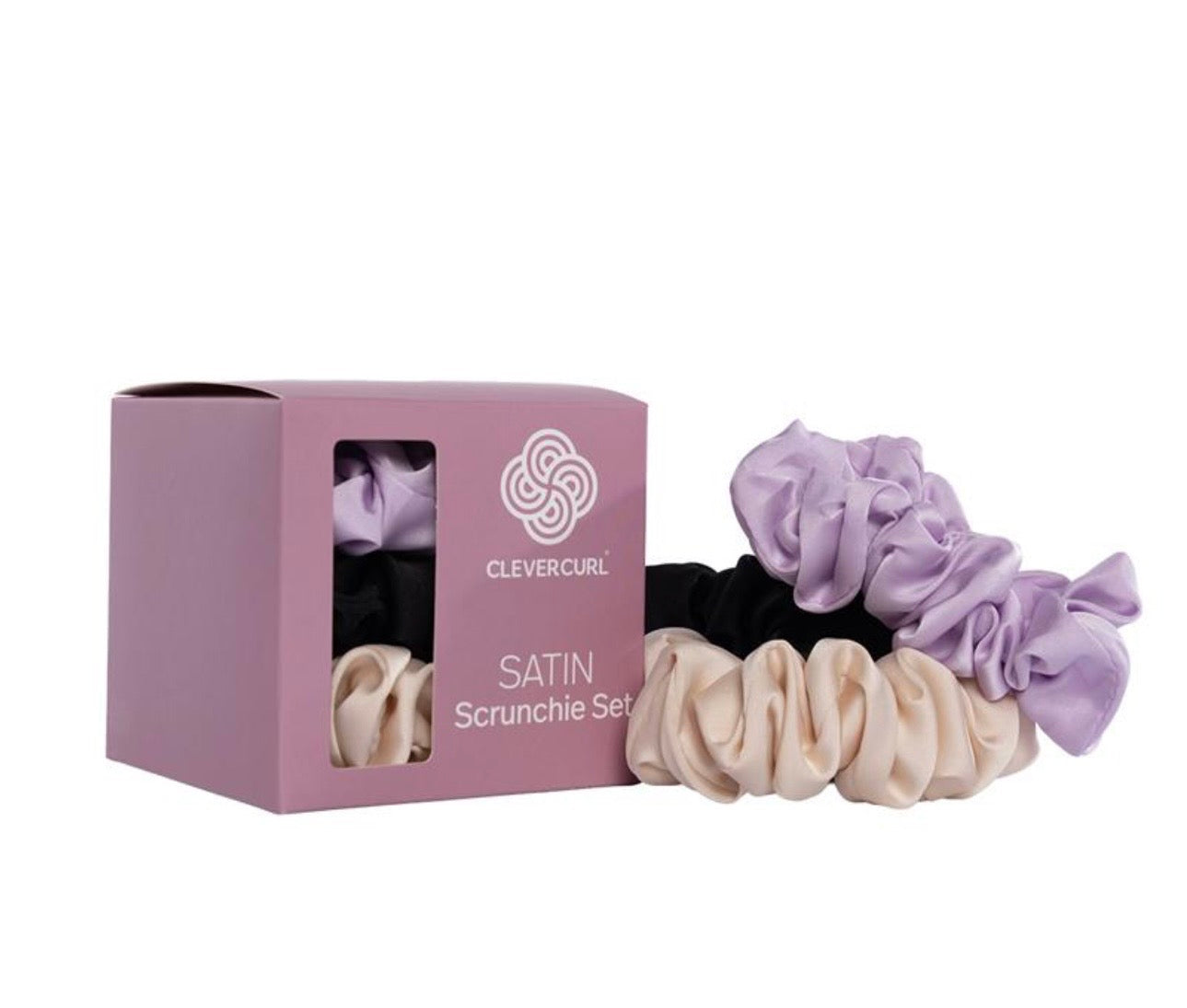 Clever Curl Satin Scrunchie - Harlequin Hair