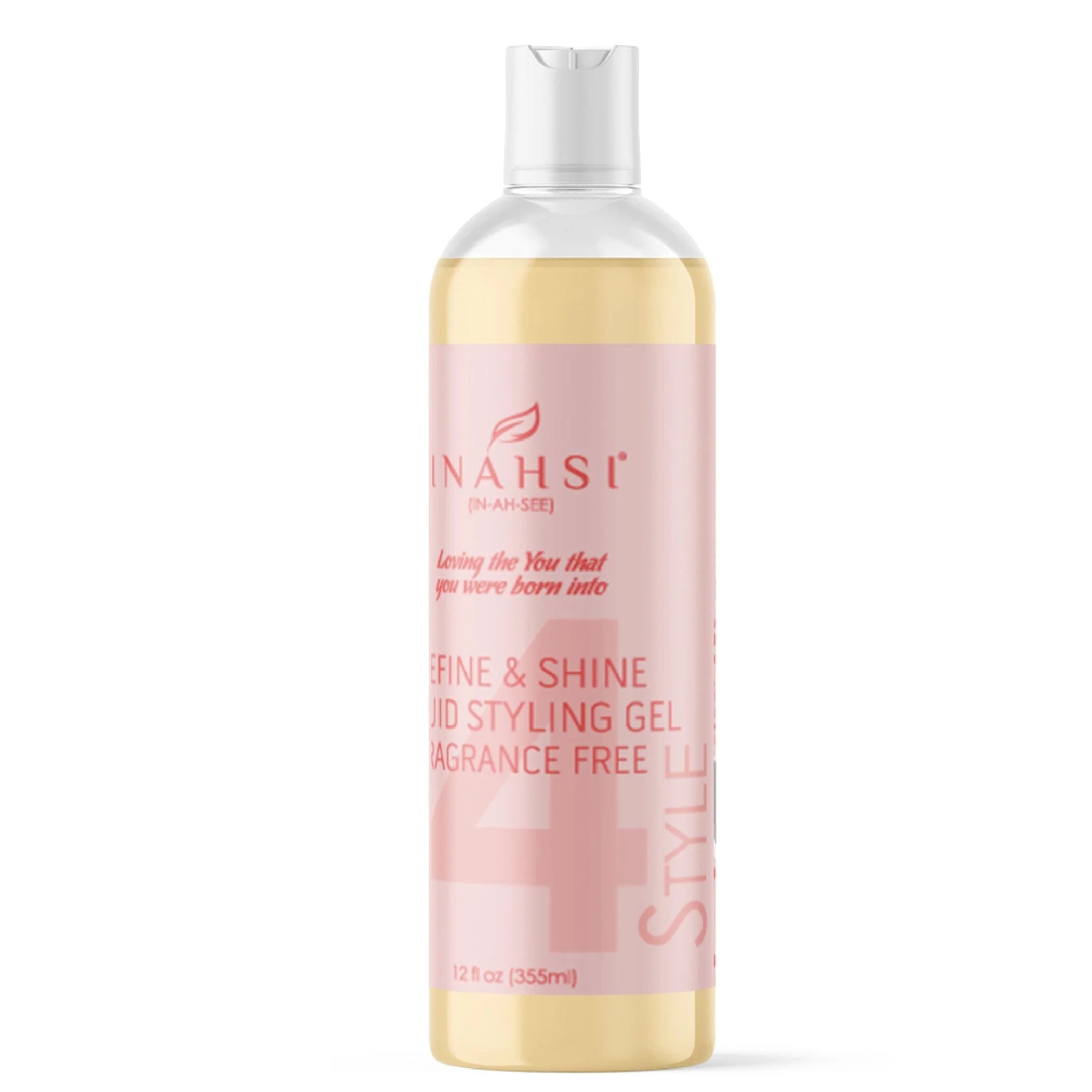 Inahsi Define & Shine Liquid Styling Gel Fragrance Free for Effortless Hair Perfection