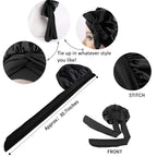 Rizvan Reversible Large Satin Sleep Bonnet - Harlequin Hair