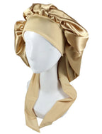 Rizvan Reversible Large Satin Sleep Bonnet - Harlequin Hair