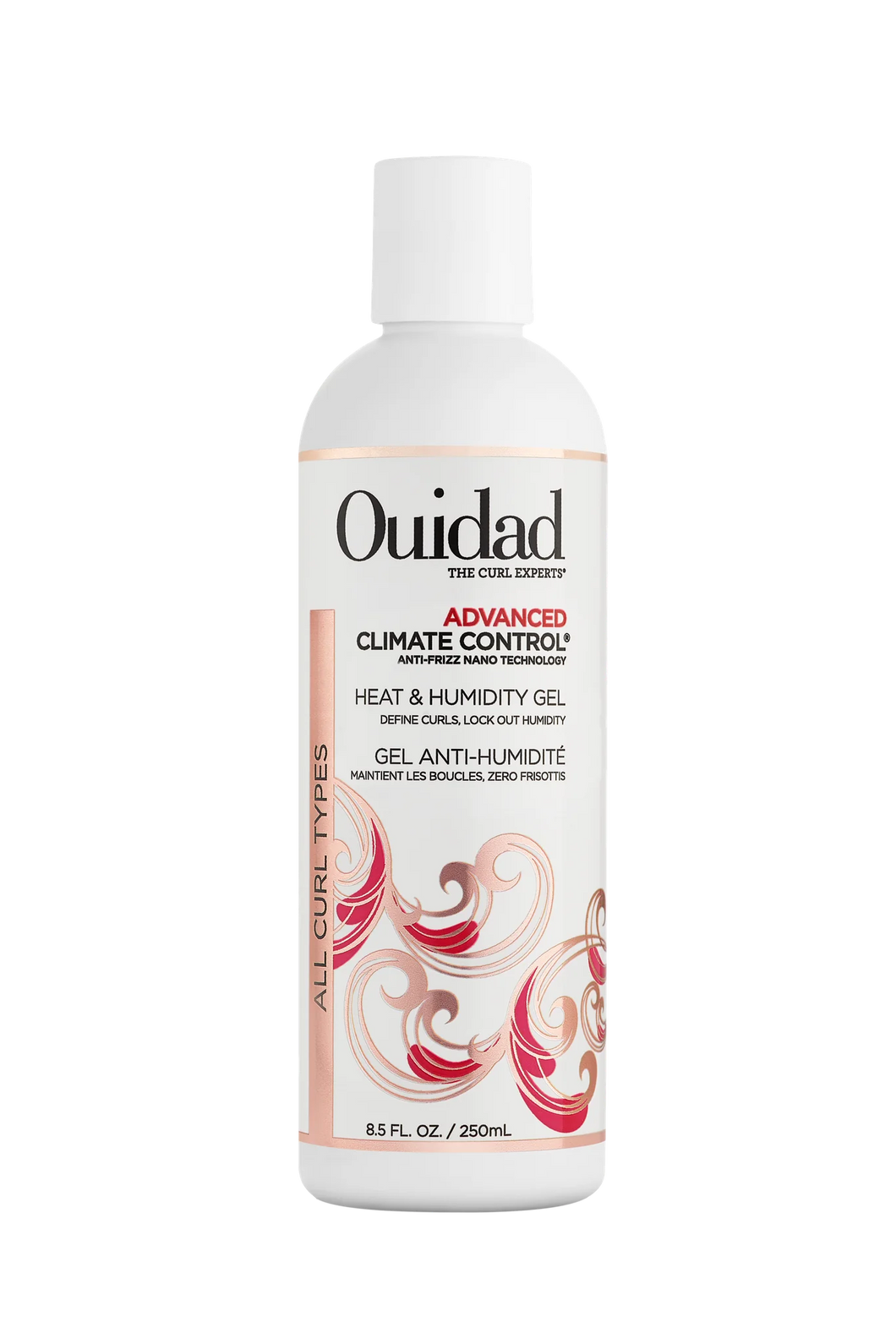 Ouidad Advanced Climate Control Heat & Humidity Gel Flexible Hold 250ml White - Harlequin Hair