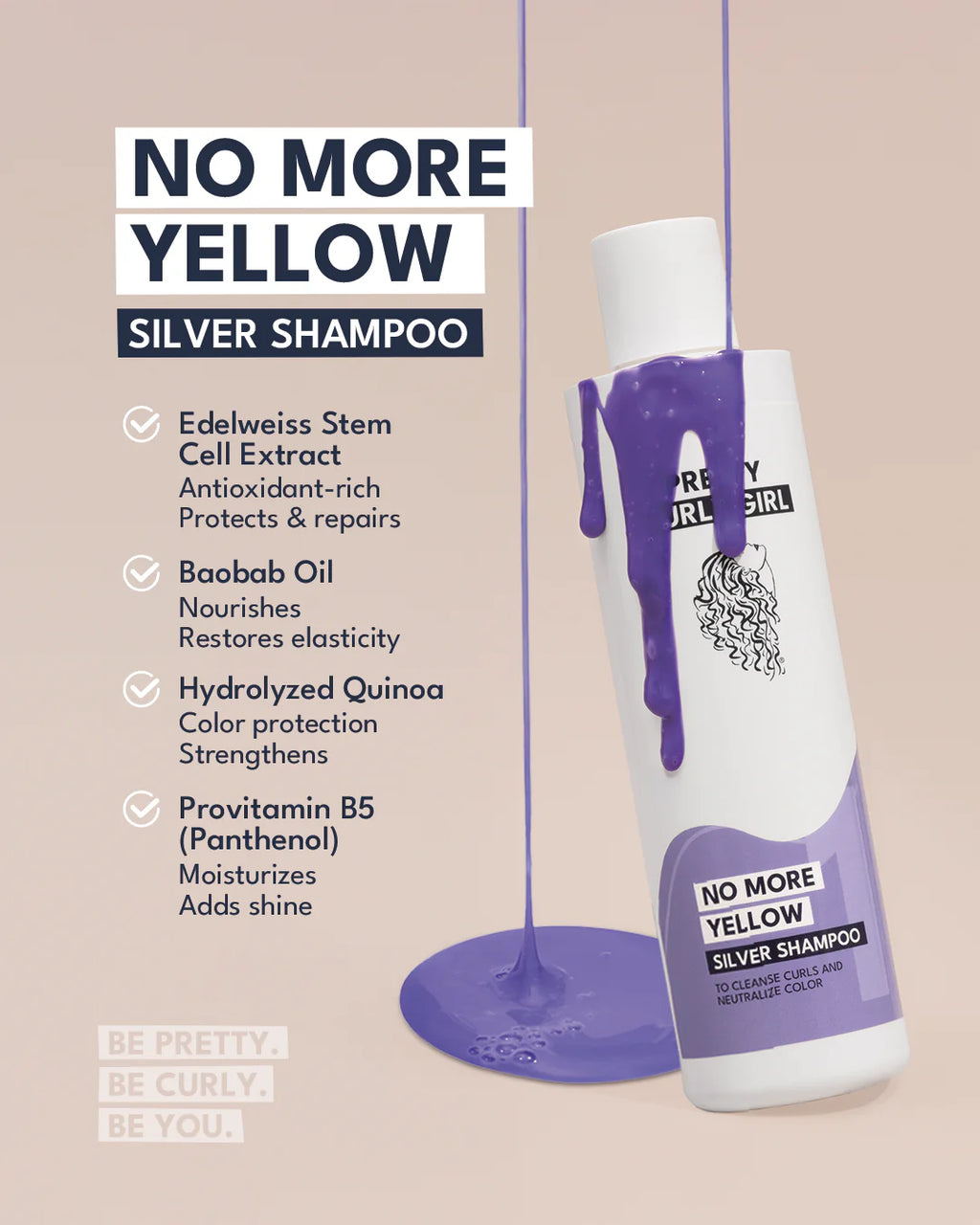 Pretty Curly Girl Silver Shampoo 250ml - Harlequin Hair