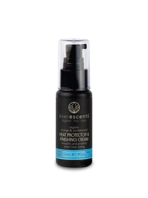 Everescents Organic Orange & Sandalwood Heat Protector Finishing Cream 55ml - Harlequin Hair
